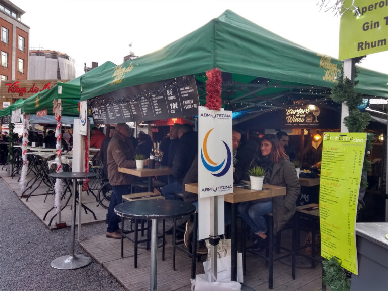 Activité au village de Noël à Liège