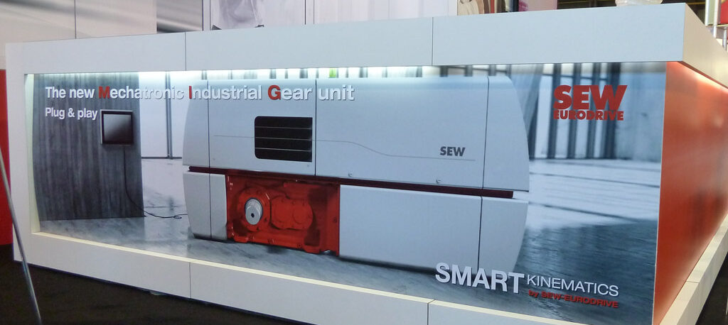 Stand SEW-EURODRIVE au salon Indumation à Kortrijk